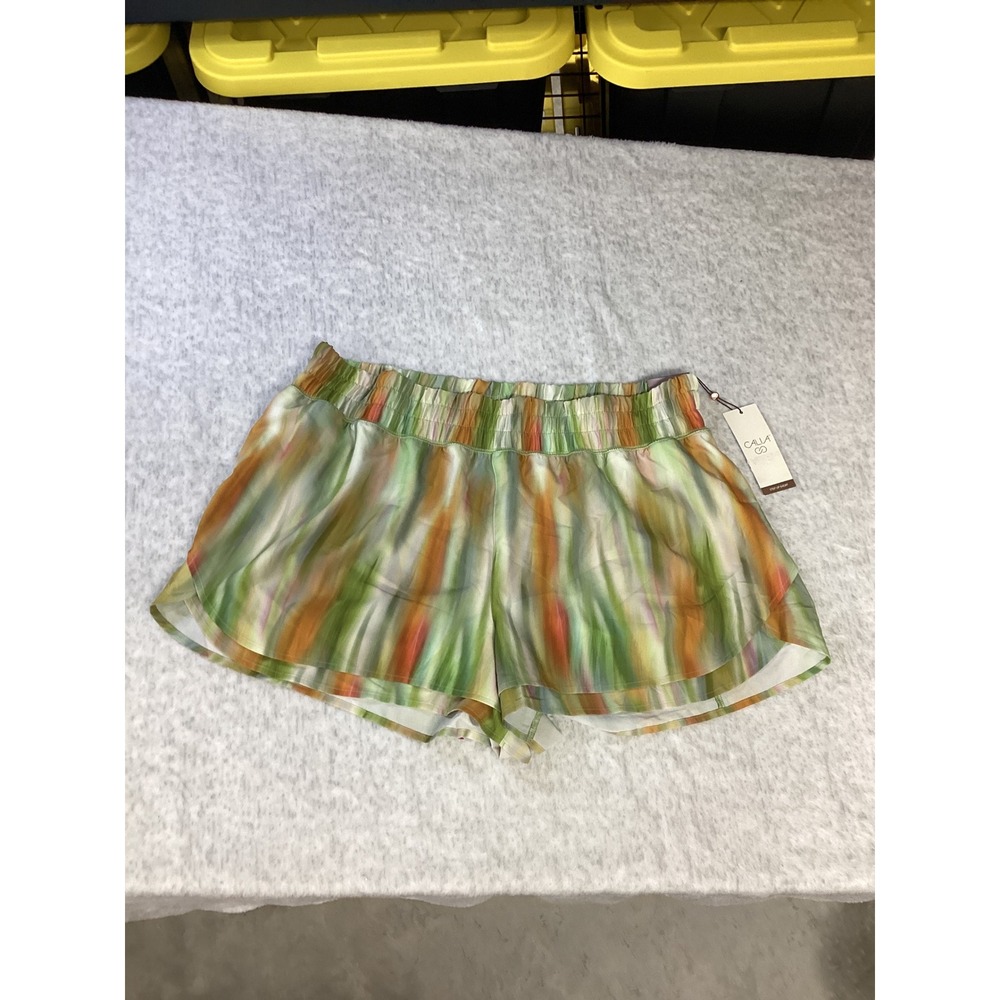 CALIA Womens XXL Step Up High-Rise 3" Inseam Short Filtered Flora Mul WAX12351PR